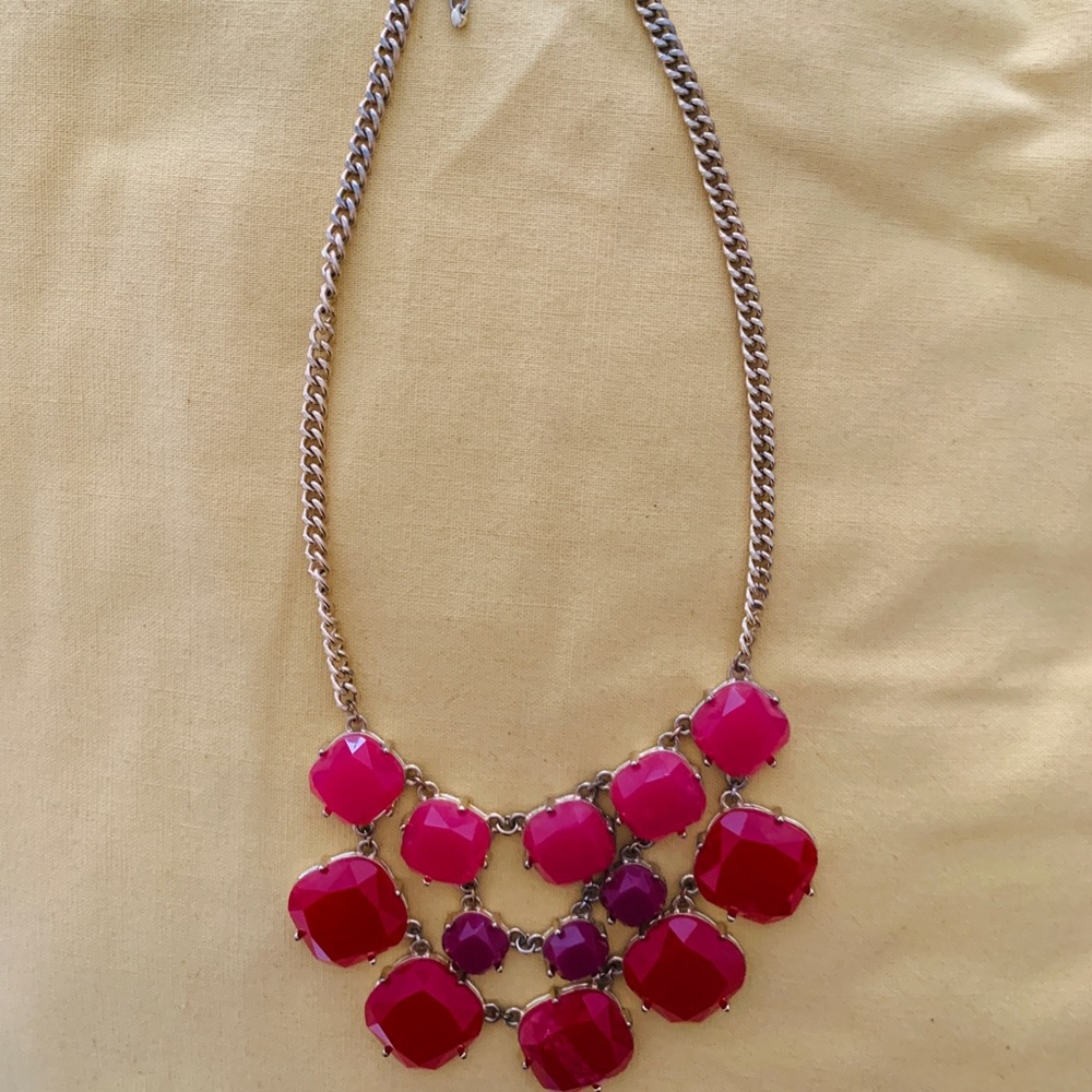 Pink statement necklace